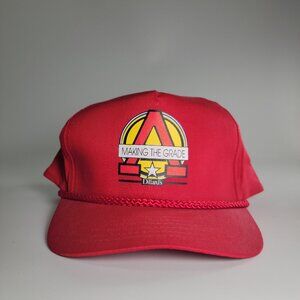 Vintage Red Dillards Making the Grade Snapback Hat